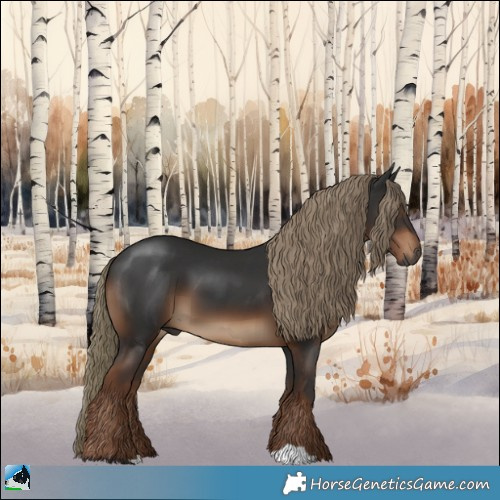 Horse Color:Gray Liver Chestnut Mushroom 