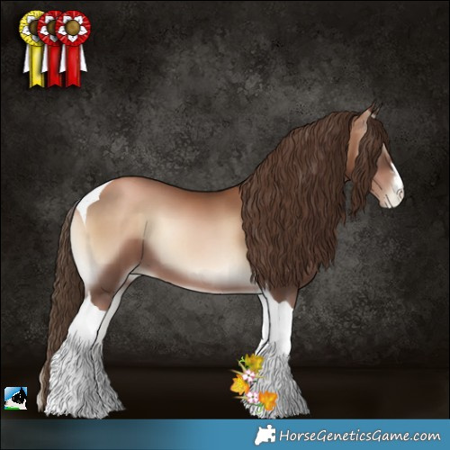 Horse Color:Liver Red Onyx Pearl Tobiano 