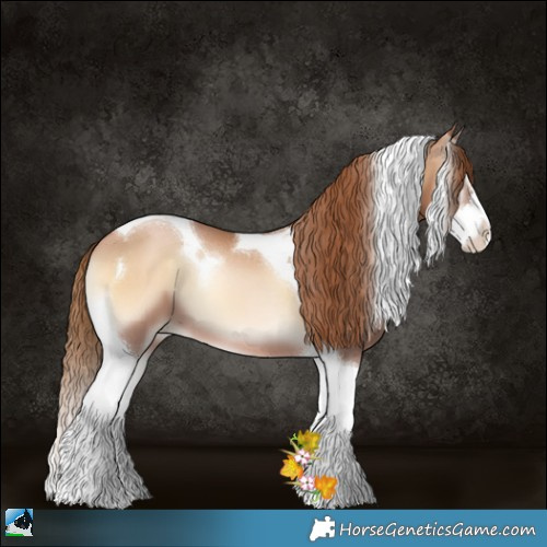Horse Color:Red Onyx Pearl Splash Tobiano 