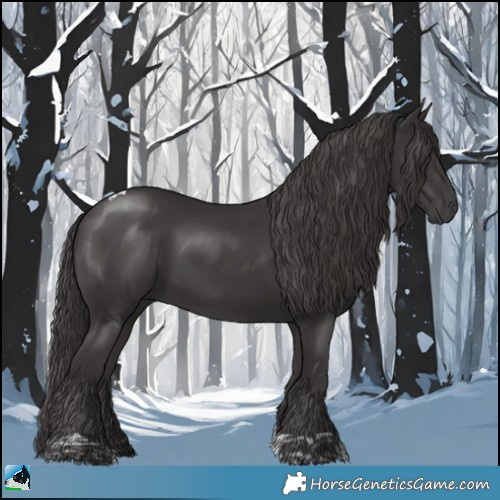 Horse Color:Platinum Smoky Black Tobiano Rabicano 