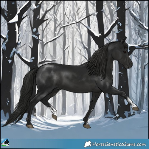 Horse Color:Gray Black Sabino Rabicano 