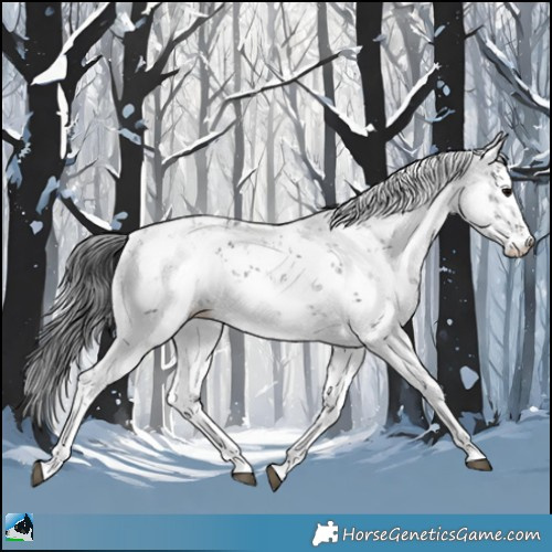 Horse Color:Black Sabino Rabicano 