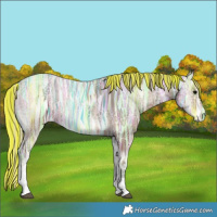 Horse Color:Painted White Spotted Silver Blue Onyx Ice