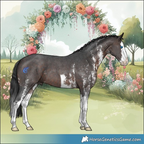 Horse Color:Brown Sabino Splash 