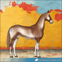 Horse Color:Red Onyx Sabino Rabicano