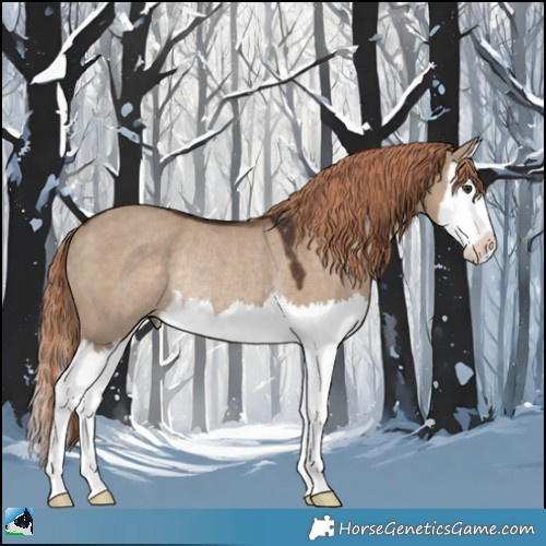 Horse Color:Liver Red Dun Splash Rabicano 