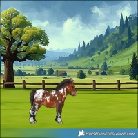 Horse Color:White Spotted Brown Appaloosa 