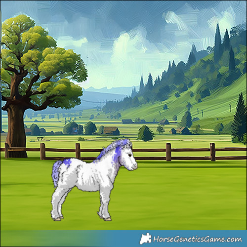 Horse Color:Watercolor White Spotted Bay 