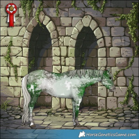 Horse Color:White Spotted Silver Black Ice 