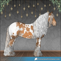 Horse Color:White Spotted Chocolate Palomino 