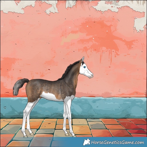 Horse Color:Buckskin Splash Rabicano 