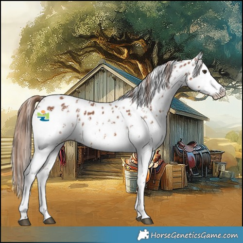 Horse Color:Chestnut Sabino Appaloosa 