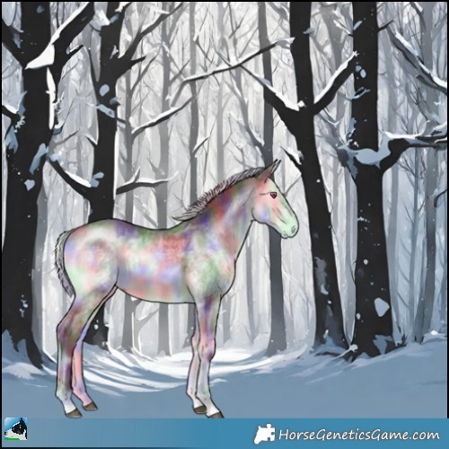 Horse Color:Nacre Chocolate Silver Buckskin Chinchilla Onyx 