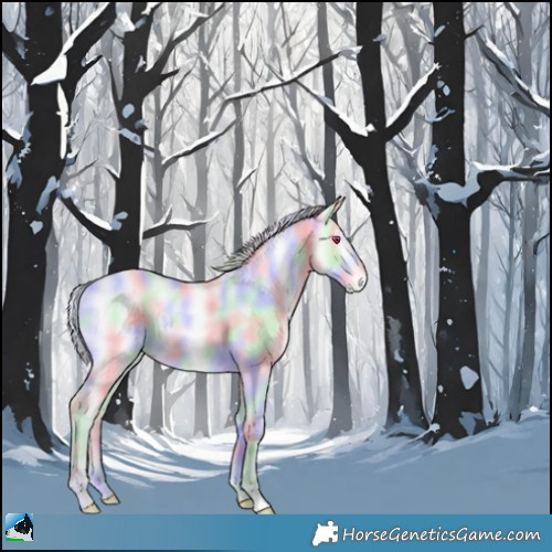 Horse Color:Nacre Perlino Chinchilla Dun Rabicano 