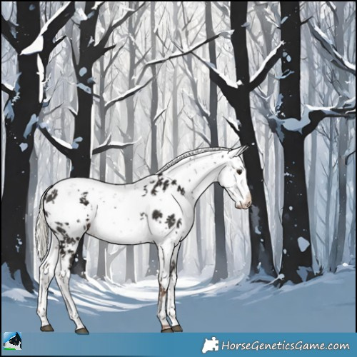 Horse Color:Liver Chestnut Mushroom Sabino Appaloosa 