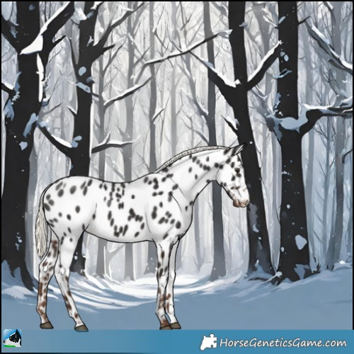 Horse Color:Liver Chestnut Mushroom Sabino Appaloosa 