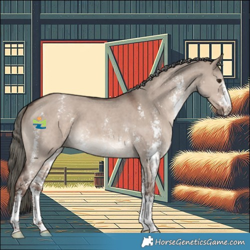 Horse Color:Liver Red Dun Mushroom Sabino 