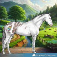 Horse Color:Liver Chestnut Sabino Appaloosa 