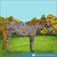 Horse Color:Void Painted White Spotted Liver Chestnut Ice 