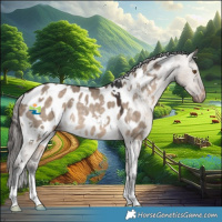 Horse Color:White Spotted Brown Dun Appaloosa Rabicano 