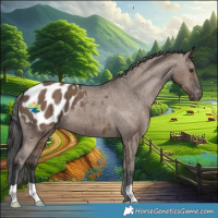 Horse Color:Liver Red Dun Appaloosa Brindle 