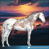 Horse Color:White Spotted Silver Brown Splash Appaloosa 