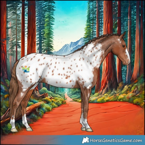 Horse Color:Chestnut Appaloosa 