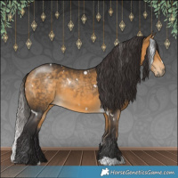 Horse Color:White Spotted Buckskin