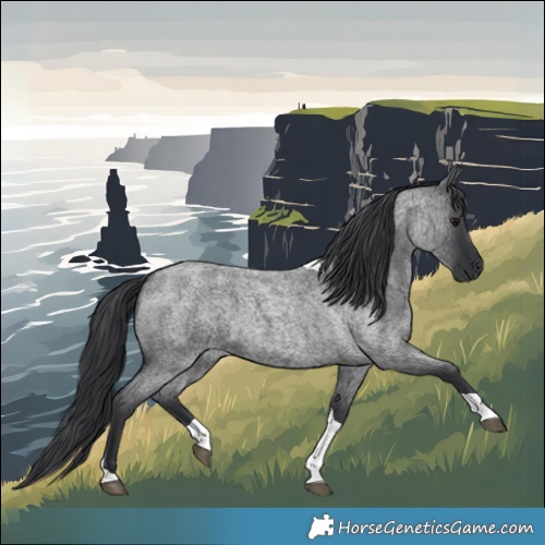 Horse Color:Blue Roan Tobiano 