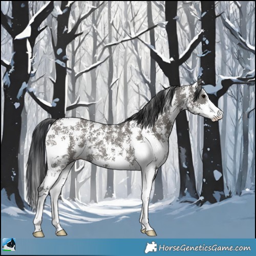 Horse Color:Grullo Sabino Rabicano