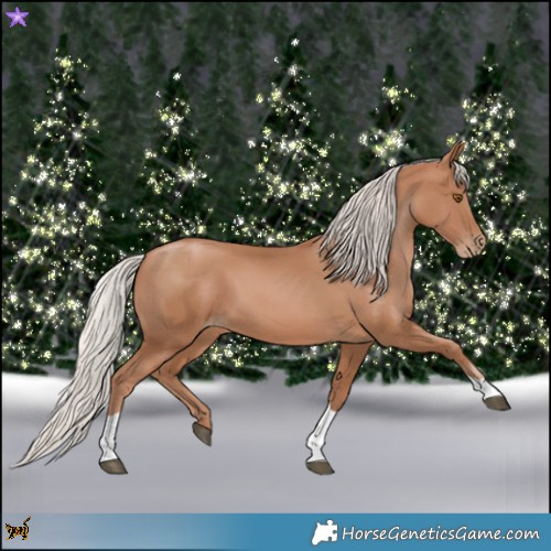 Horse Color:Silver Black Pearl Tobiano 