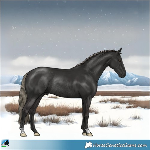 Horse Color:Liver Chestnut Mushroom Rabicano 