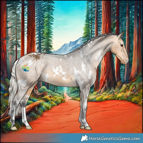Horse Color:White Spotted Silver Buckskin Appaloosa 