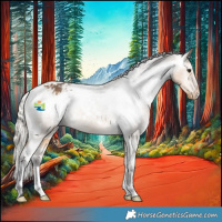 Horse Color:White Spotted Silver Buckskin Varnish 