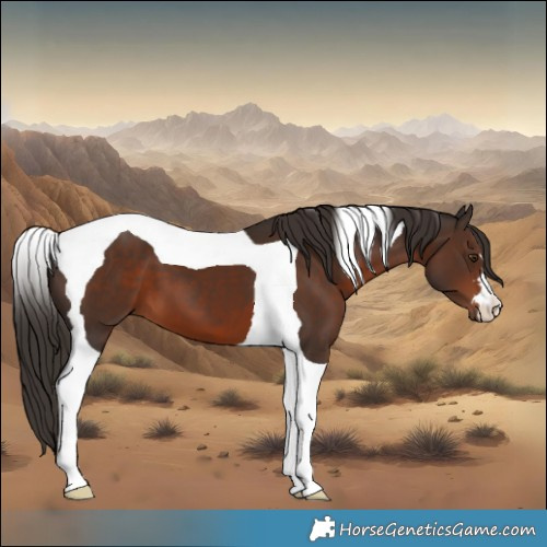 Horse Color:Liver Chestnut Tobiano 