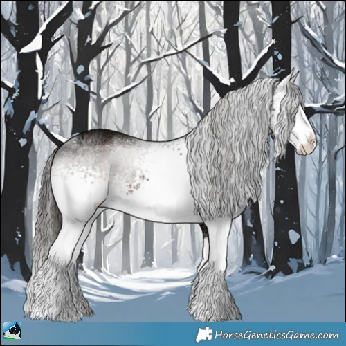 Horse Color:White Spotted Liver Chestnut Ice Sabino Splash Rabicano 