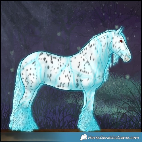 Horse Color:Thunderstruck Silver Black Chinchilla Tobiano Appaloosa Rabicano 
