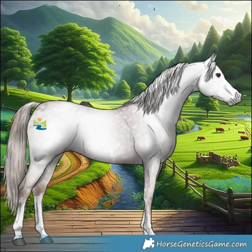 Horse Color:Gray Chestnut Sabino Appaloosa 