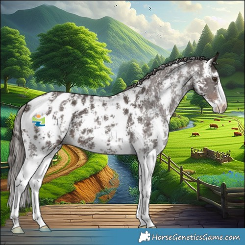 Horse Color:Liver Chestnut Sabino Appaloosa 