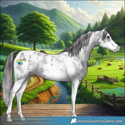 Horse Color:Liver Chestnut Sabino Appaloosa 