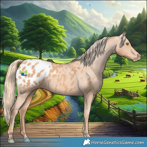 Horse Color:Gold Champagne Appaloosa 