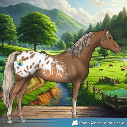 Horse Color:Chocolate Palomino Tobiano Appaloosa 