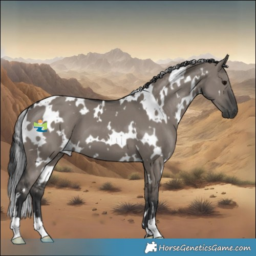 Horse Color:White Spotted Grullo 