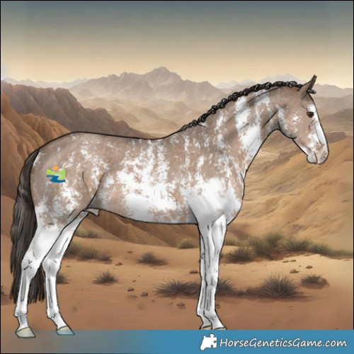 Horse Color:Liver Red Dun Sabino 