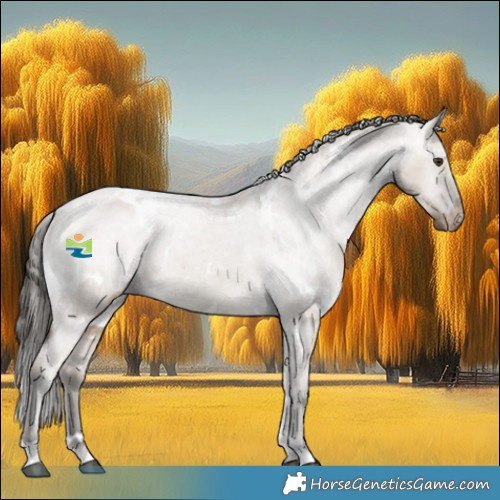 Horse Color:White Spotted Liver Red Dun Appaloosa 