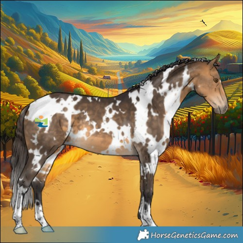 Horse Color:White Spotted Buckskin 