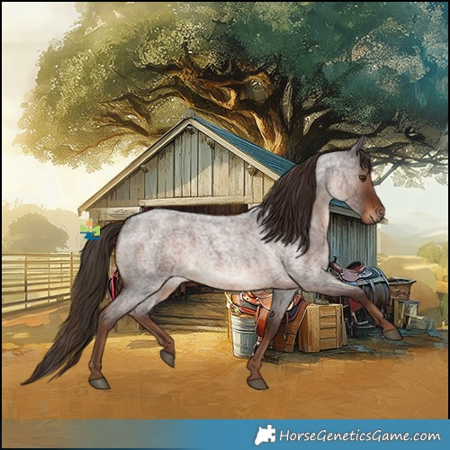 Horse Color:Liver Red Roan 