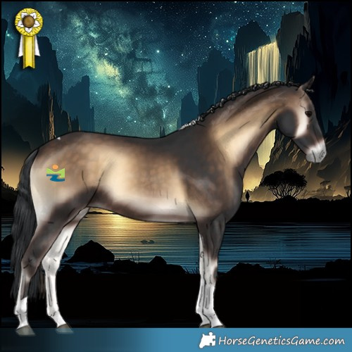 Horse Color:Brown Onyx Tobiano Rabicano 
