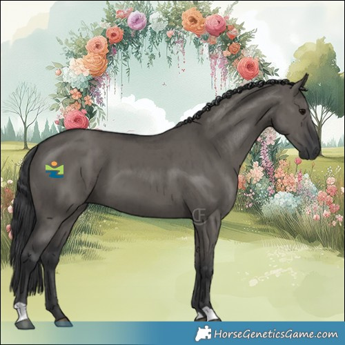 Horse Color:Grullo Brindle 