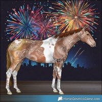 Horse Color:Chestnut Ice Tobiano 